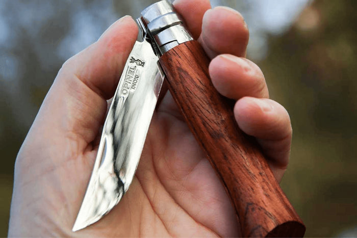 Couteau pliant Opinel Tradition Luxe n°06 lame poliglace 7cm manche padouk