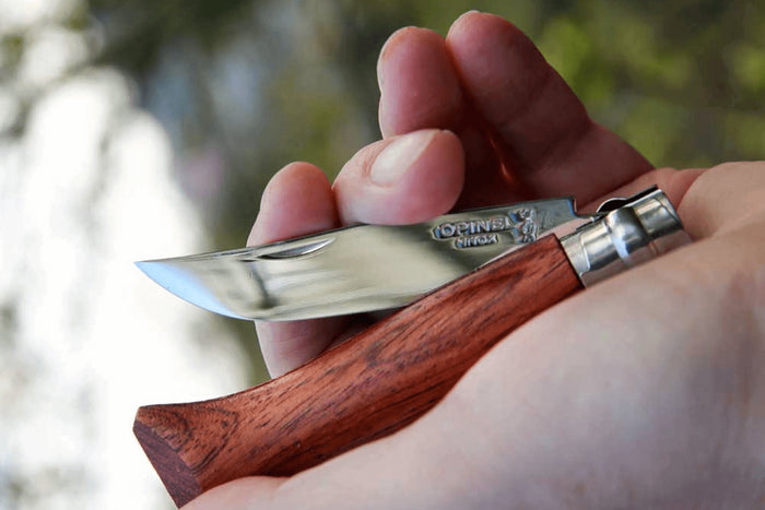 Couteau pliant Opinel Tradition Luxe n°06 lame poliglace 7cm manche padouk