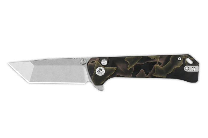 Couteau pliant QSP Grebe T 148F1 manche en raffir noir/marron 10,8cm