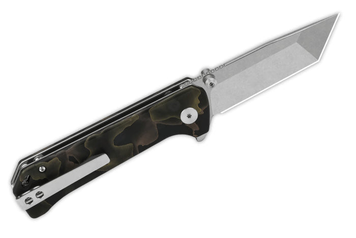 Couteau pliant QSP Grebe T 148F1 manche en raffir noir/marron 10,8cm