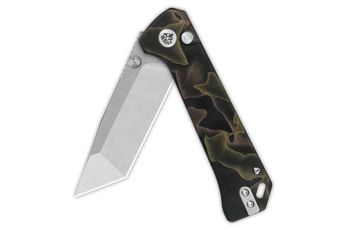 Couteau pliant QSP Grebe T 148F1 manche en raffir noir/marron 10,8cm