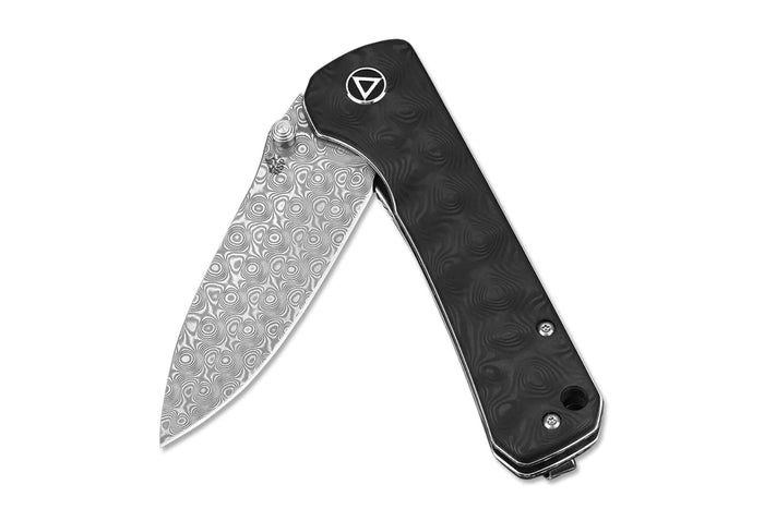 Couteau pliant QSP Hawk 131A manche en fibre de carbone gris 10,5cm
