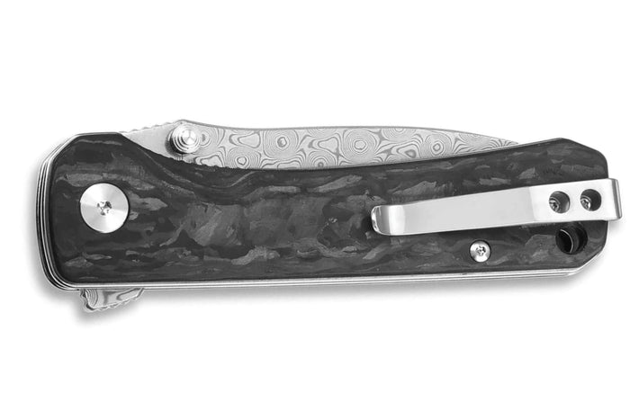Couteau pliant QSP Hawk 131E manche en fibre de carbone noir 10,5cm