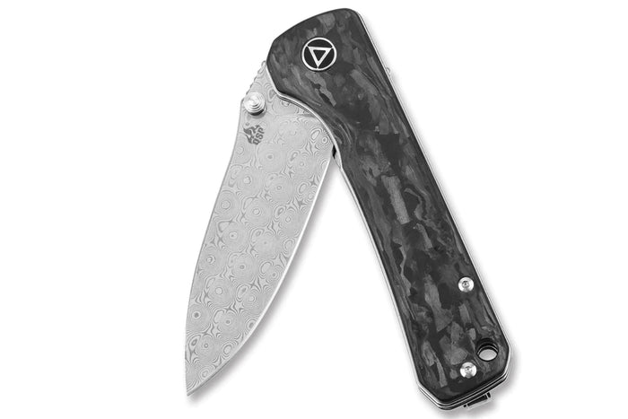 Couteau pliant QSP Hawk 131E manche en fibre de carbone noir 10,5cm