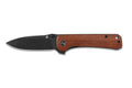 Couteau pliant QSP Hawk 131O2 lame noire manche en bois de Mkuruti 10,5cm