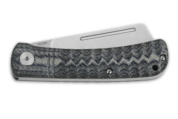 Couteau pliant QSP Hedgehog 142B manche en micarta denim 9,5cm
