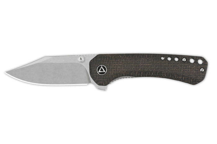 Couteau pliant QSP Kestrel 145A1 manche en micarta marron 10,2cm
