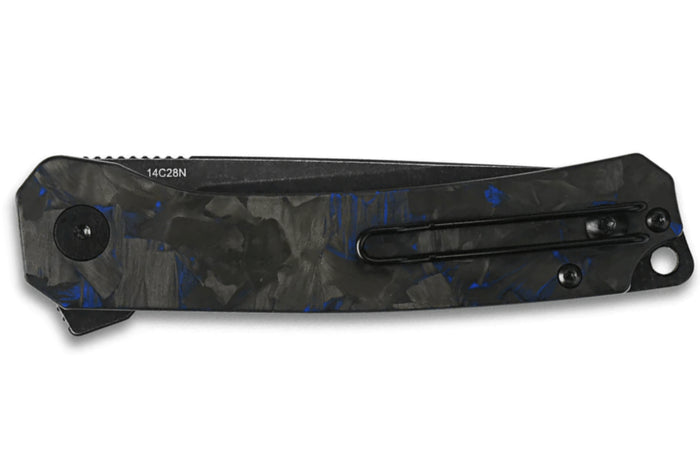 Couteau pliant QSP Osprey 139G2 manche en carbone et G10 noir 10,8cm