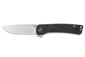 Couteau pliant QSP Osprey Shredded 139G1 manche G10 gris et bleu 10,8cm