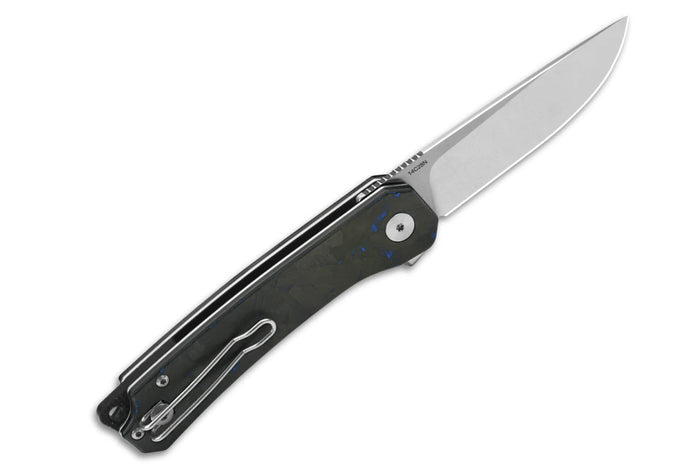 Couteau pliant QSP Osprey Shredded 139G1 manche G10 gris et bleu 10,8cm