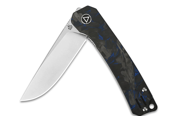 Couteau pliant QSP Osprey Shredded 139G1 manche G10 gris et bleu 10,8cm