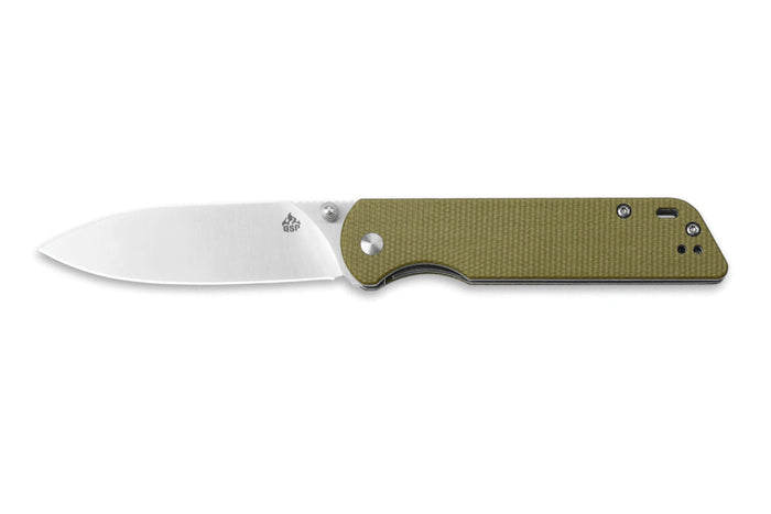 Couteau pliant QSP Parrot 102G manche en micarta vert clair 10,2cm