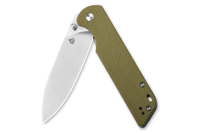 Couteau pliant QSP Parrot 102G manche en micarta vert clair 10,2cm