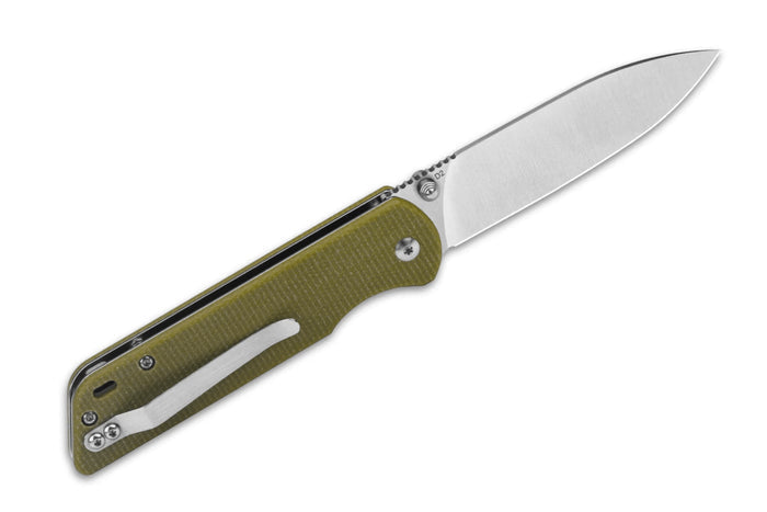 Couteau pliant QSP Parrot 102G manche en micarta vert clair 10,2cm