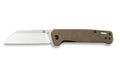 Couteau pliant QSP Penguin 130F manche en laiton stonewashed marron 10,2cm