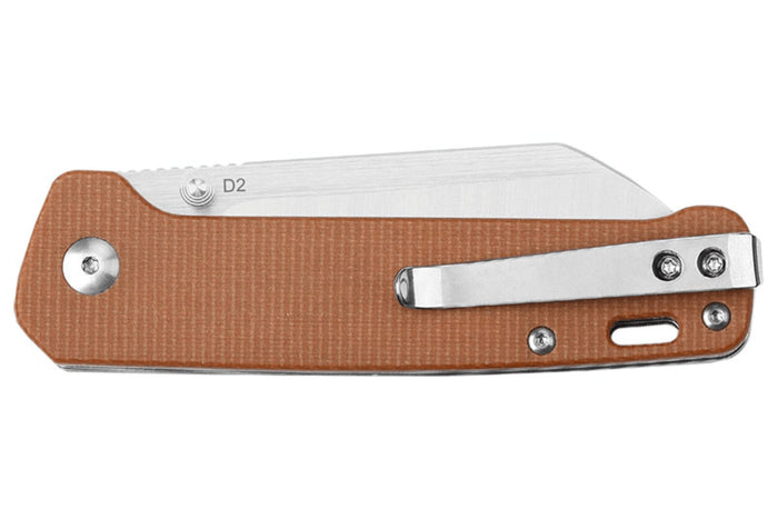 Couteau pliant QSP Penguin 130J manche en micarta tan 10,2cm