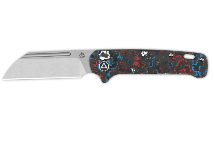 Couteau pliant QSP Penguin 130SJF1 manche en carbone multicolore 10,3cm