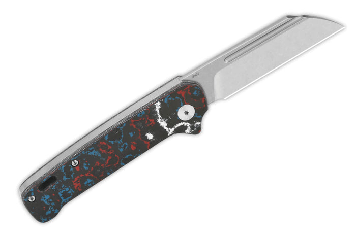 Couteau pliant QSP Penguin 130SJF1 manche en carbone multicolore 10,3cm