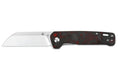 Couteau pliant QSP Penguin 130TRD manche en fibre de carbone noir et rouge 10,2cm