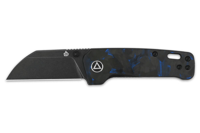 Couteau pliant QSP Penguin mini 130XSD2 manche en carbone et G10 8,2cm