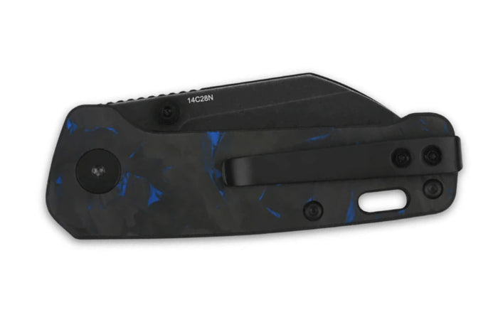 Couteau pliant QSP Penguin mini 130XSD2 manche en carbone et G10 8,2cm