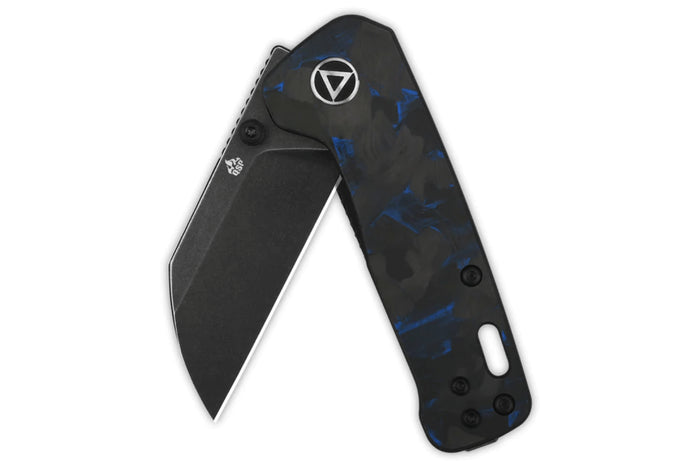 Couteau pliant QSP Penguin mini 130XSD2 manche en carbone et G10 8,2cm