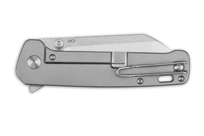 Couteau pliant QSP Penguin Plus 130XLA manche en titane gris 11,4cm