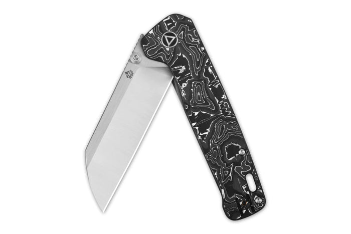 Couteau pliant QSP Penguin Plus 130XLD1 manche en fibre de carbone/titane gris et noir 11,4cm
