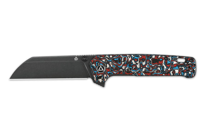 Couteau pliant QSP Penguin Plus 130XLG2 manche en carbone/titane multicolore 11,4cm