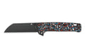 Couteau pliant QSP Penguin Plus 130XLG2 manche en carbone/titane multicolore 11,4cm