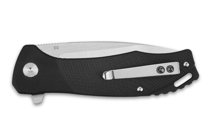 Couteau pliant QSP Raven 122C1 manche en G10 noir 11,4cm