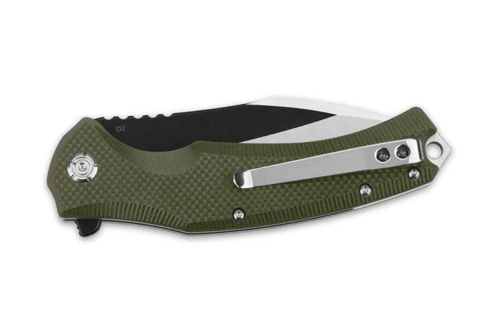 Couteau pliant QSP Snipe 121B manche en G10 vert 12cm