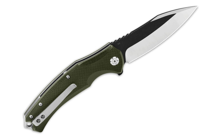 Couteau pliant QSP Snipe 121B manche en G10 vert 12cm
