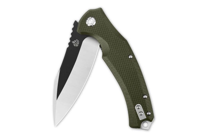 Couteau pliant QSP Snipe 121B manche en G10 vert 12cm