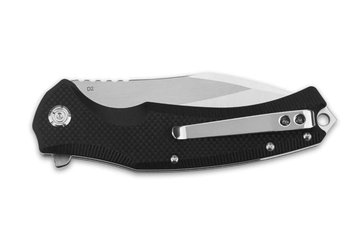 Couteau pliant QSP Snipe 121C manche G10 noir 12cm