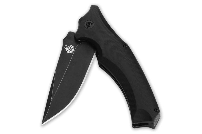 Couteau pliant QSP Sthenia 101A manche en G10 noir 13cm