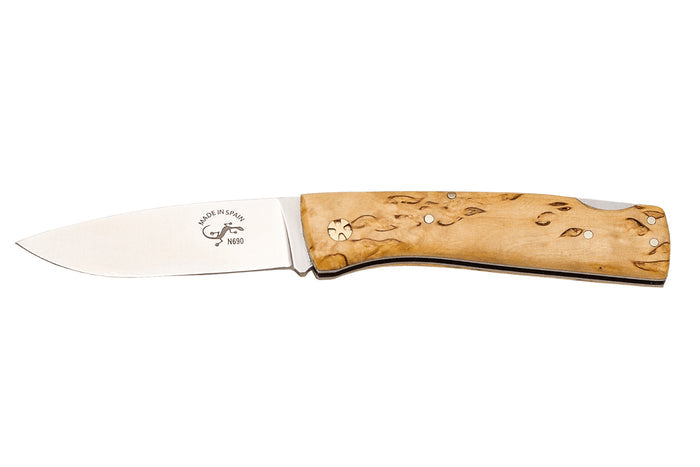 Couteau pliant Salamandra manche bouleau 9,5cm