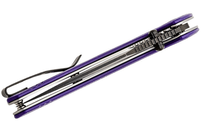Couteau pliant Sencut Actium SA02D manche en G10 violet 11,5cm
