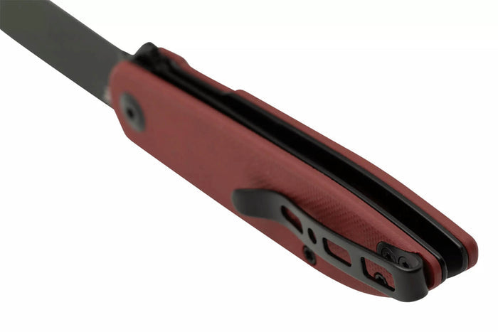 Couteau pliant Sencut Bocll II S220193 lame noire manche en G10 rouge 9,5cm