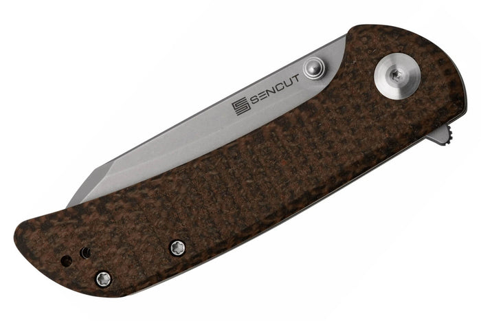 Couteau pliant Sencut Fritch S220143 manche en micarta marron 10,2cm
