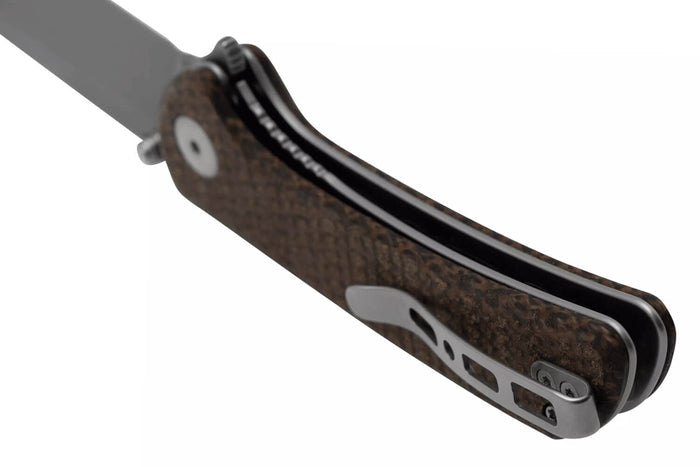 Couteau pliant Sencut Fritch S220143 manche en micarta marron 10,2cm