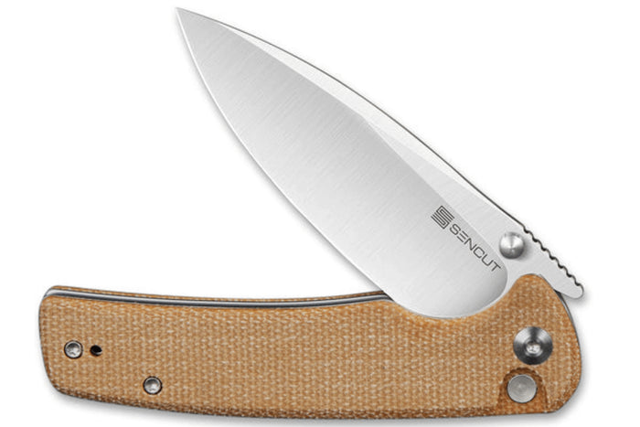 Couteau pliant Sencut Sachse S210073 manche en micarta marron 11,2cm