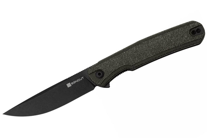 Couteau pliant Sencut Scitus S210423 manche en micarta vert foncé 11,5cm