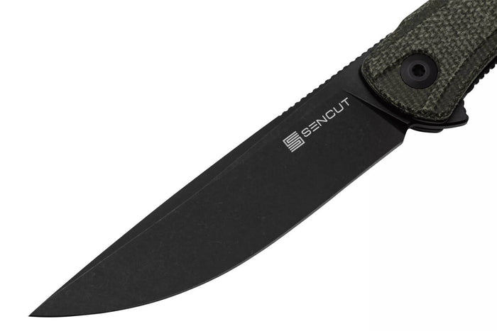 Couteau pliant Sencut Scitus S210423 manche en micarta vert foncé 11,5cm