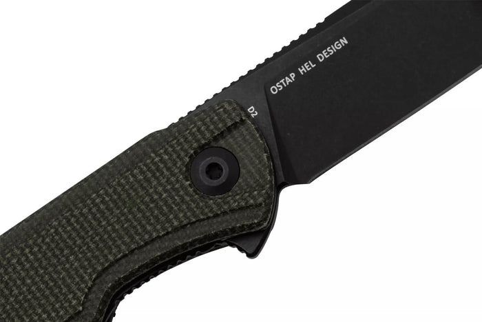 Couteau pliant Sencut Scitus S210423 manche en micarta vert foncé 11,5cm