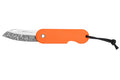 Couteau pliant Skult français éco-responsable Le Tatoué manche orange 10cm