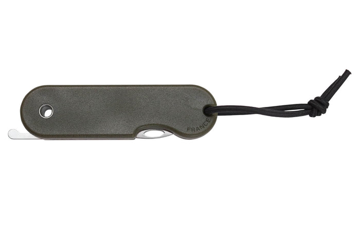 Couteau pliant Skult français éco-responsable Les 3 Graces manche vert 10cm