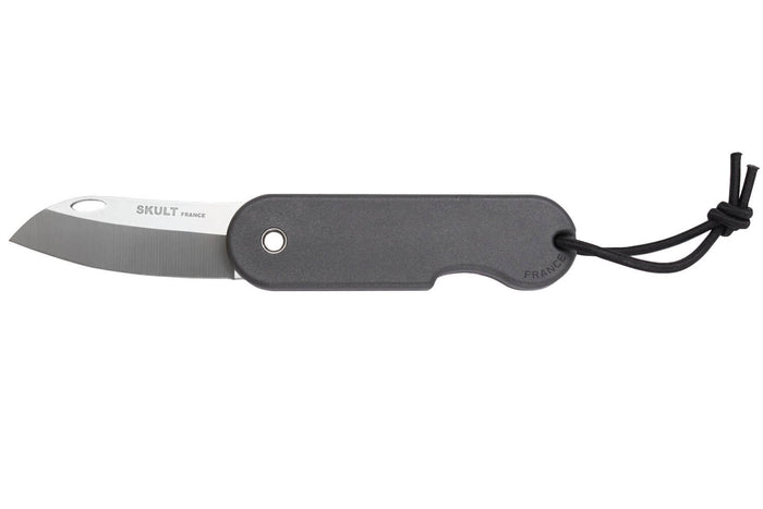 Couteau pliant Skult français éco-responsable manche gris 10cm