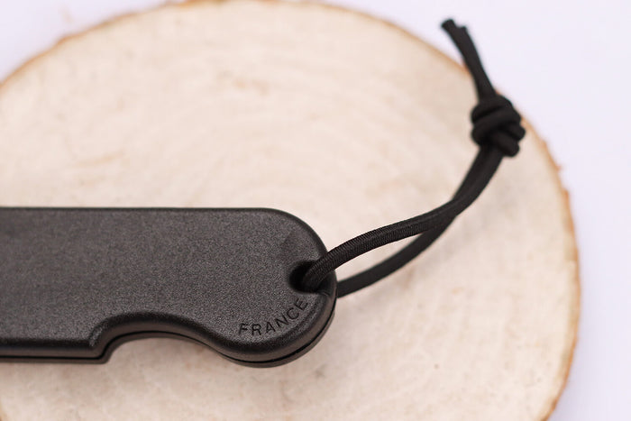 Couteau pliant Skult français éco-responsable manche noir 10cm