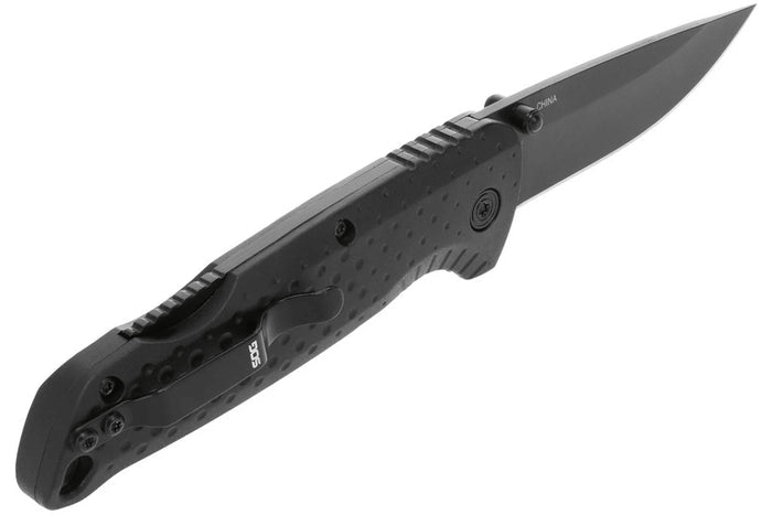 Couteau pliant SOG Adventurer LB Blackout SGADVBK manche nylon et fibres de verre noir 10cm